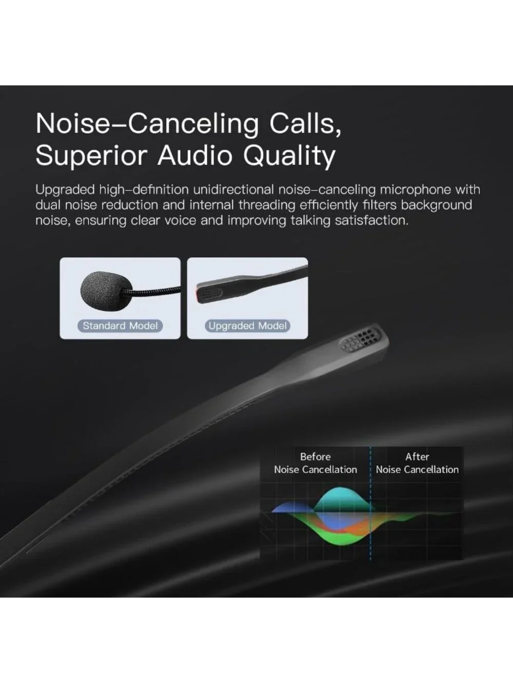 Single Ear Noise Cancelling Desk Phone Headset - Compatible with IP Phones